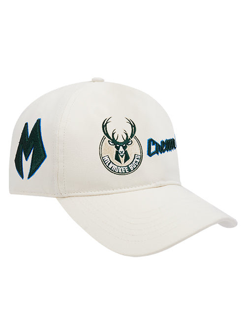 Pro Standard 2025-26 City Edition Milwaukee Bucks Pinch Front Snapback Hat-right