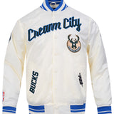 Pro Standard 2025-26 City Edition Milwaukee Bucks Satin Jacket-front
