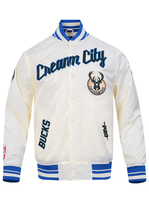 Pro Standard 2025-26 City Edition Milwaukee Bucks Satin Jacket-front