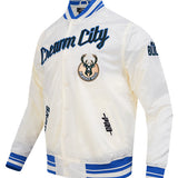 Pro Standard 2025-26 City Edition Milwaukee Bucks Satin Jacket-angled front