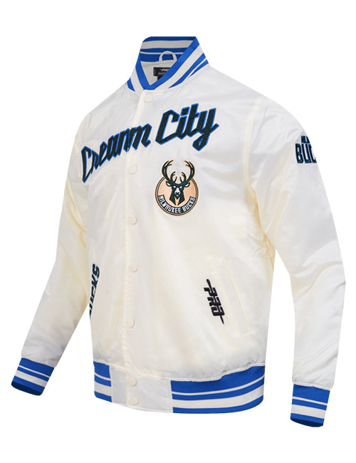 Pro Standard 2025-26 City Edition Milwaukee Bucks Satin Jacket-angled front