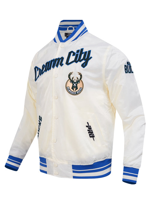 Pro Standard 2025-26 City Edition Milwaukee Bucks Satin Jacket-angled front