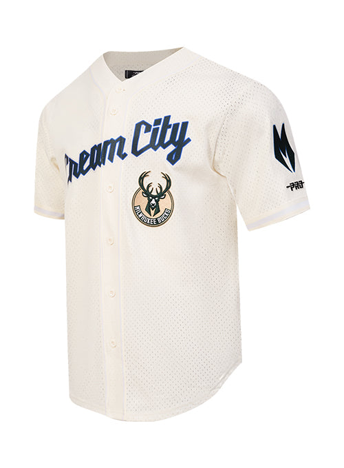 Pro Standard 2025-26 City Edition Milwaukee Bucks Mesh T-Shirt-angled front