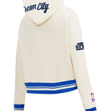 Women's Pro Standard 2025-26 City Edition Milwaukee Bucks Cropped Hooded Sweatshirt-angled back