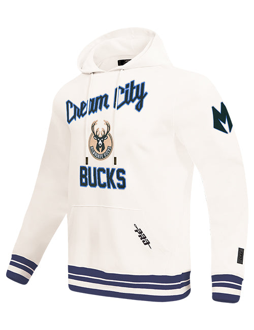 Pro Standard 2025-26 City Edition Milwaukee Bucks Hooded Sweatshirt-angled front