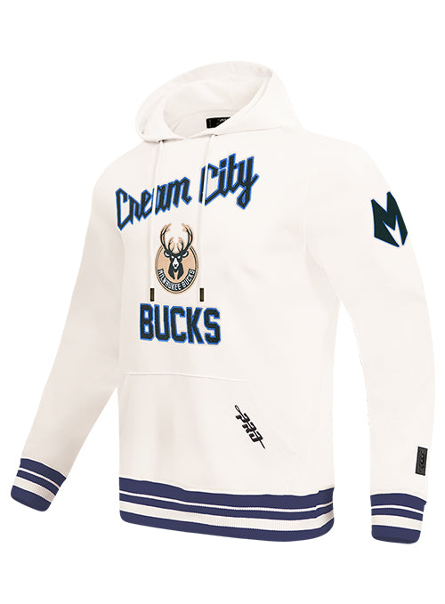 Pro Standard 2025-26 City Edition Milwaukee Bucks Hooded Sweatshirt-angled front