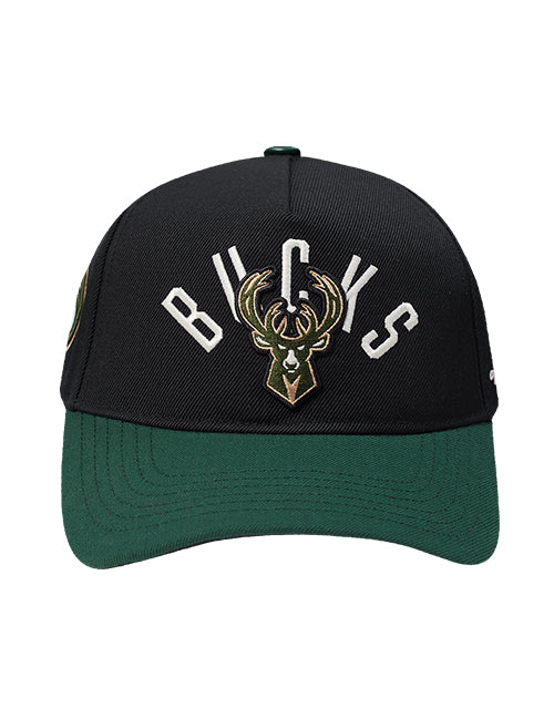 Pro Standard Modern Original Milwaukee Bucks Snapback Hat-front