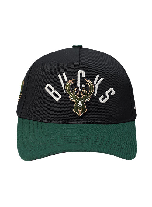 Pro Standard Modern Original Milwaukee Bucks Snapback Hat-front
