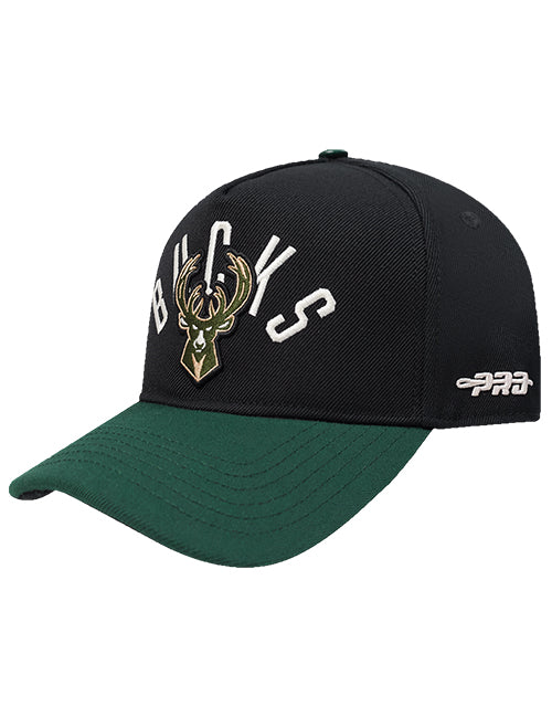 Pro Standard Modern Original Milwaukee Bucks Snapback Hat-left
