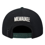 Pro Standard Modern Original Milwaukee Bucks Snapback Hat-back