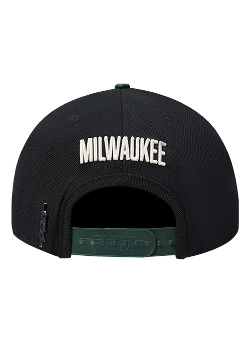Pro Standard Modern Original Milwaukee Bucks Snapback Hat-back