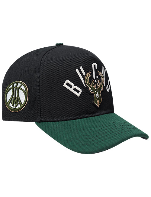 Pro Standard Modern Original Milwaukee Bucks Snapback Hat-right