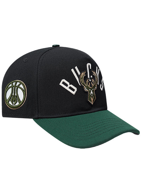 Pro Standard Modern Original Milwaukee Bucks Snapback Hat-right