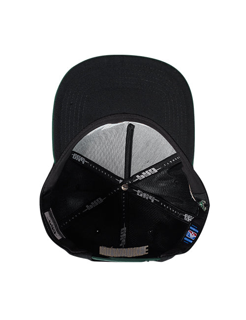 Pro Standard Modern Original Milwaukee Bucks Snapback Hat-UV