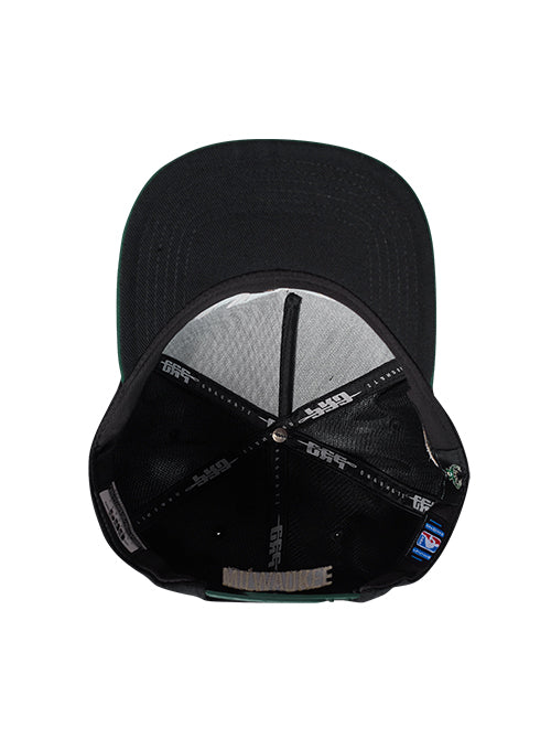 Pro Standard Modern Original Milwaukee Bucks Snapback Hat-UV