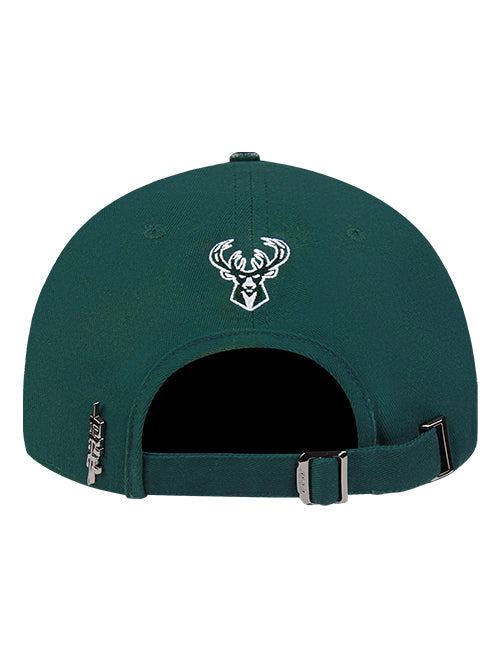 Women's Pro Standard City Lights Milwaukee Bucks Adjustable Hat-BACK