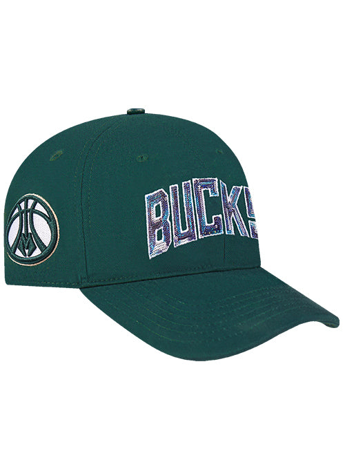 Women's Pro Standard City Lights Milwaukee Bucks Adjustable Hat-RIGHT