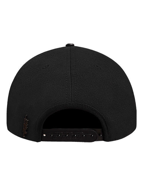 Pro Standard Blackout Milwaukee Bucks Pinch Snapback Hat-back