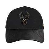 Pro Standard Gold Twist Milwaukee Bucks Pinch Snapback Hat-front