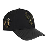 Pro Standard Gold Twist Milwaukee Bucks Pinch Snapback Hat-right