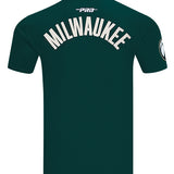 Pro Standard Modern Original Milwaukee Bucks Green T-Shirt-back