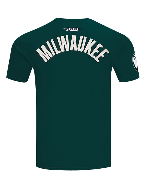 Pro Standard Modern Original Milwaukee Bucks Green T-Shirt-back