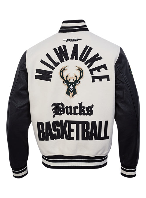 Pro Standard Modern Original Milwaukee Bucks Varsity Jacket-back