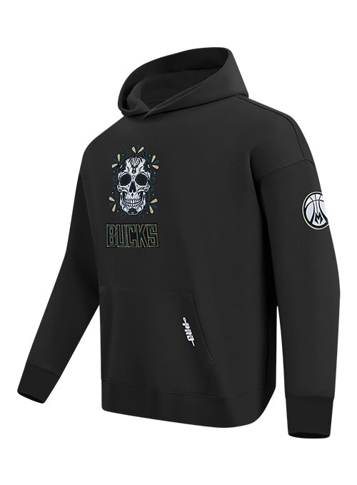 Pro Standard Dia De Muertos Milwaukee Bucks Hooded Sweatshirt-angled front