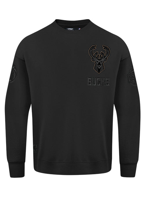Pro Standard Blackout Milwaukee Bucks Long Sleeve T-Shirt-front