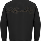 Pro Standard Blackout Milwaukee Bucks Long Sleeve T-Shirt-back