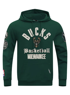 Pro Standard Modern Original Green Milwaukee Bucks Hooded Sweatshirt-front