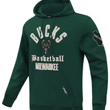 Pro Standard Modern Original Green Milwaukee Bucks Hooded Sweatshirt-angled front