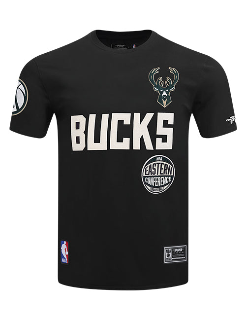 Pro Standard Modern Original Black Milwaukee Bucks T-Shirt-front