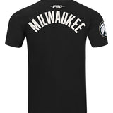 Pro Standard Modern Original Black Milwaukee Bucks T-Shirt-back