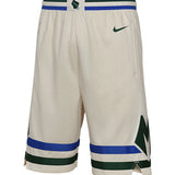 Youth Nike 2025-26 City Edition Milwaukee Bucks Swing Basketball Shorts-front