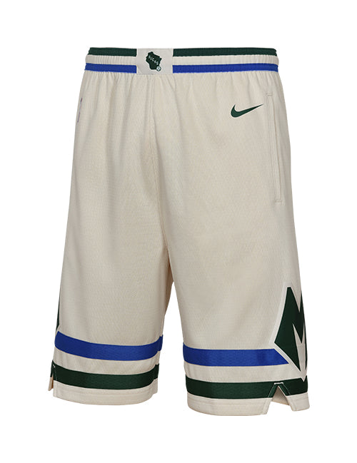 Youth Nike 2025-26 City Edition Milwaukee Bucks Swing Basketball Shorts-front