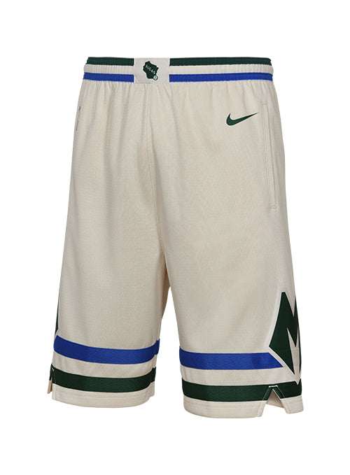 Youth Nike 2025-26 City Edition Milwaukee Bucks Swing Basketball Shorts-front