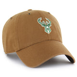 '47 Brand x Carhartt Brown Clean Up Milwaukee Bucks Adjustable Hat-right