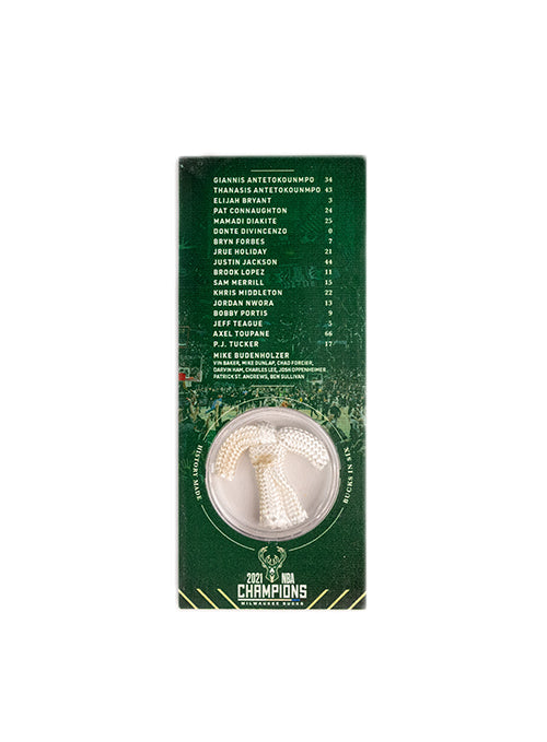 The Highland Mint 2021 NBA Championship Milwaukee Bucks Net Piece-back