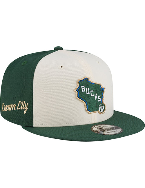 New Era 2025-26 City Edition 9Fifty The East Milwaukee Bucks Snapback Hat-right