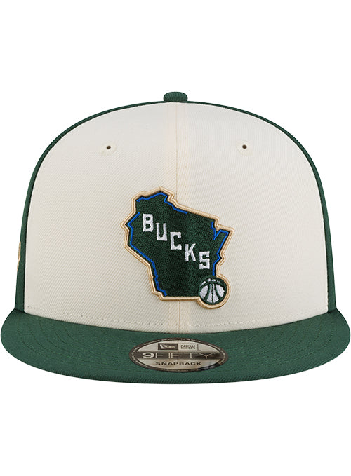 New Era 2025-26 City Edition 9Fifty The East Milwaukee Bucks Snapback Hat-front