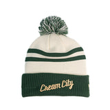 Youth New Era 2025-26 City Edition The East Milwaukee Bucks Pom Cuff Knit Hat