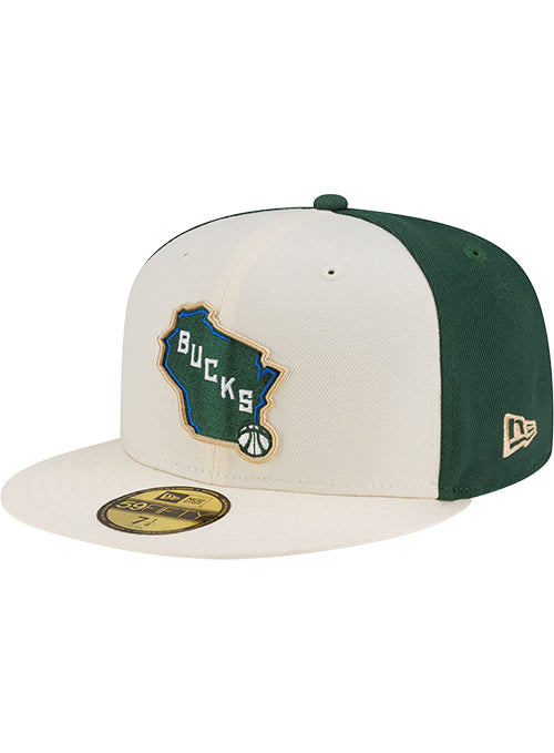 New Era 2025-26 City Edition 59Fifty State Milwaukee Bucks Fitted Hat-left