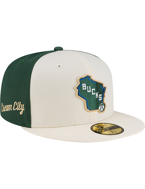 New Era 2025-26 City Edition 59Fifty State Milwaukee Bucks Fitted Hat-right