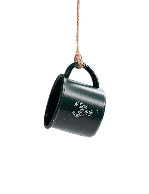 Milwaukee Bucks Campfire Metal Mug Ornament-front