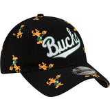 New Era 9Twenty HWC '68 All Over Print Milwaukee Bucks Adjustable Hat-right

