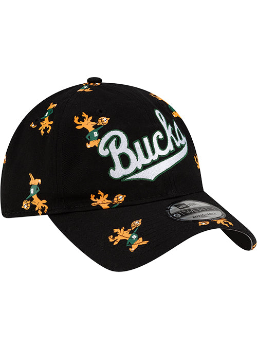 New Era 9Twenty HWC '68 All Over Print Milwaukee Bucks Adjustable Hat-right
