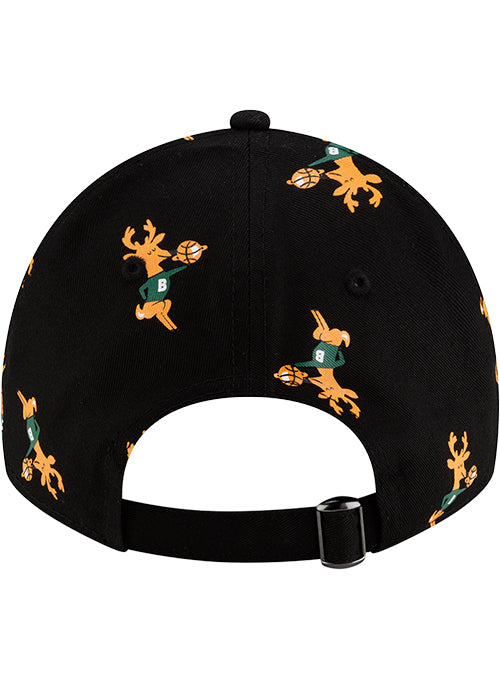 New Era 9Twenty HWC '68 All Over Print Milwaukee Bucks Adjustable Hat-back