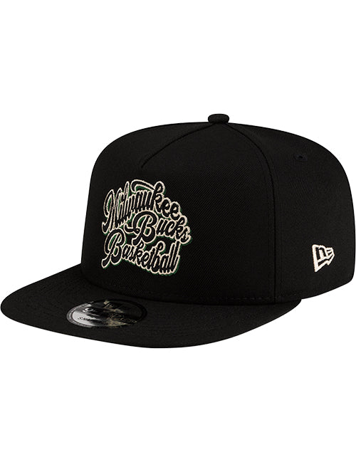 New Era 9Fifty 3 Line Milwaukee Bucks Snapback Hat-left
