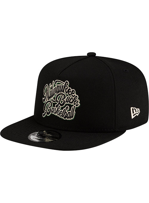New Era 9Fifty 3 Line Milwaukee Bucks Snapback Hat-left